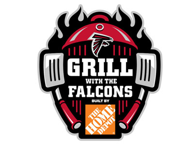 Atlanta Falcons Grill with the Falcons identity