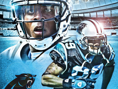 Carolina Panthers Poster black blue football nfl poster sports team