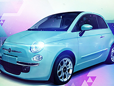 Fiat Poster retouch car digital manipulation retouch tech