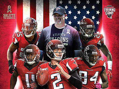 Atlanta Falcons Military Poster branding composition event football nfl sports