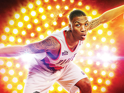 D. Lillard Poster basketball nba retouching sports