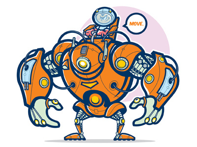Robot Ranger Illustration illustration kids robot science