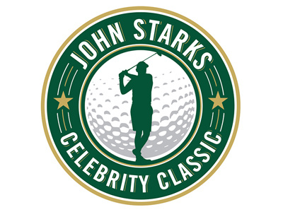 John Starks Celebrity Golf Classic event identity celebrity charity circle free gold golf green sports