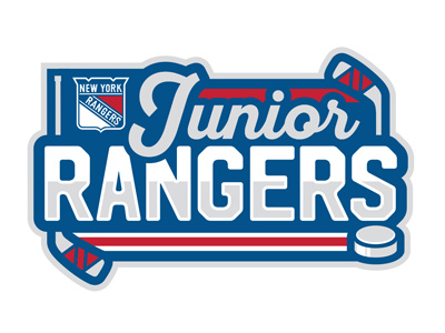 Junior Rangers blue hockey junior kids nhl red sports