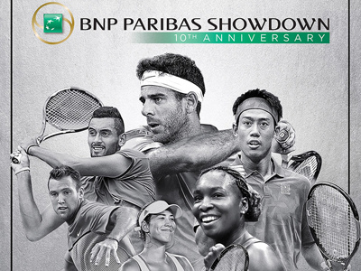 BNP Showdown 2017 advertising key art sports tennis