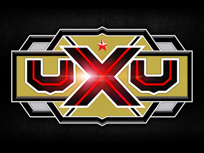 UXU Branding clothing glow logo red sports tech toys uxu