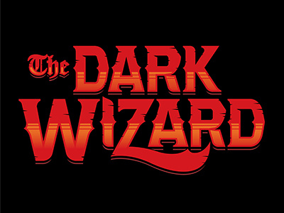 The Dark Wizard dark evil fonts logo movie red type wizard