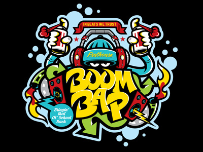 BOOM BAP!!!!! color hip hop illustration kids music youth