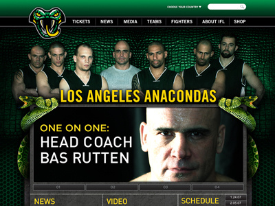 Anacondas website - Proposed mma sports