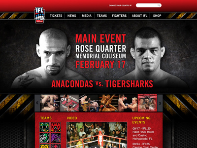 International Fight League website - Proposed mma sports