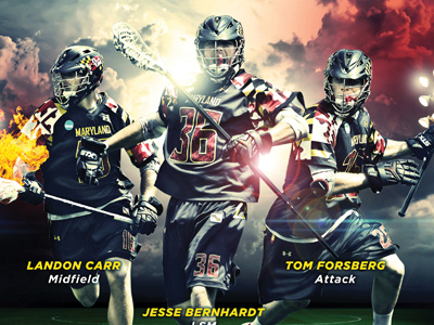 Maryland Poster college digital lacrosse poster sports