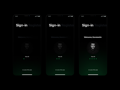 New Face ID app face id mobile mobile app mobile design