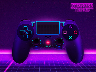 Retro Dualshocks Ps4 Controller dualshock ps4 stranger things