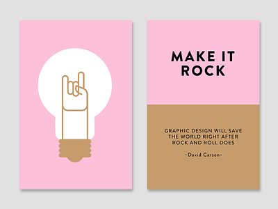 Make it Rock cards color creativity technique idea inspiration light bulb make it cards rnr rock and roll