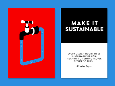 Make it Sustainable cards color creativity creativity technique design impossible inspiration quote sustainable