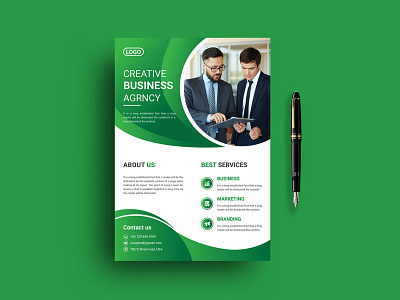 Business flyer design and brochure cover page branding bun business card coffee design flyer graphic design illustration logo social media post ui