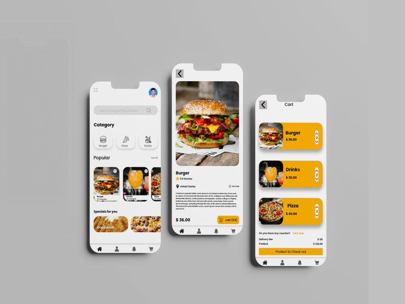 Food Delivery Mobile App UI Design by Shariful on Dribbble