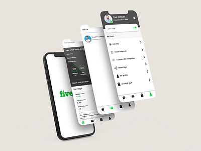 Fiverr mobile ui design