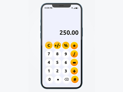 Calclulator Mobile app ui design