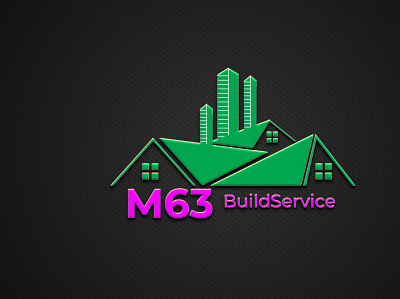 M63 Build Service Logo Design Template 3d animation best logo branding business card coffee design flyer graphic design illustration logo logo design motion graphics social media post ui