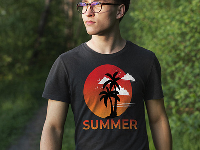 Summer t-shirt design template