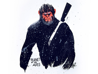 Planet Of The Apes illustration ink marker planet of the apes
