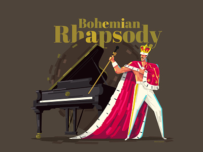 Freddie Mercury design digital art freddie mercury illustration music queen singer vector