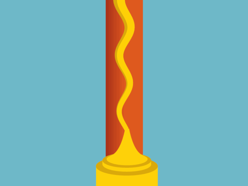 Unlimited Mustard animation hotdog loop mustard