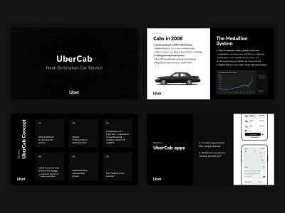 Presentation design for Uber black car data design infographics keynote minimalism modern pitch pitch deck presentation presentation design slide table taxi typogaphy uber ui ux visualization