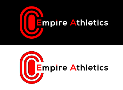 Empire Athletics athletics logo black and red logo branding company logo design designer empire athletics empire logo energy logo graphic design illustration logo logo design logo designer logos power logo run logo run track logo sport logo vector