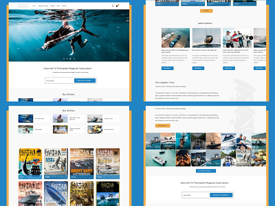 Captain TV UI Design branding clientproject design design process ui website