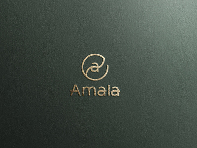 Amala cosmetic brand logo beauty branding design fashion graphic design logo logotype luxury