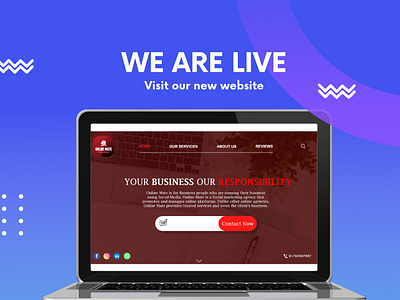 Online Business Website Homepage (ONLINE MATE) graphic design ui user interface ux design