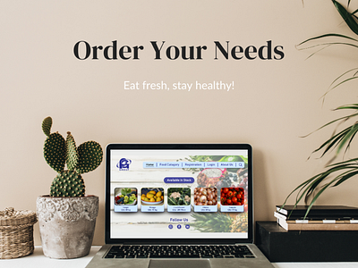 Online Food Delivery System Homepage graphic design ui
