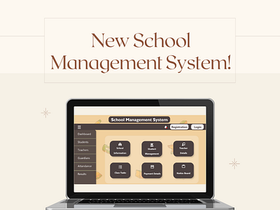 School Management System Website Homepage design graphic design illustration ui user interface ux ux design
