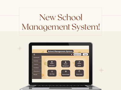 School Management System Website Homepage