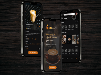 Mobile App design for a Café