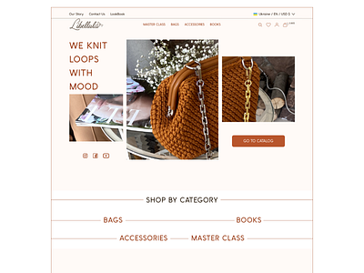 LIBELLULA - shop of designer bags | E-commerce design graphic design typography ui ux