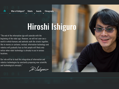 Hiroshi Ishiguro | LandingPage