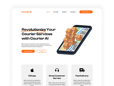 Courier AI 3d ai animation app branding chat gpt courier dalle 2 design graphic design illustration logo motion graphics platform ui ux web web design