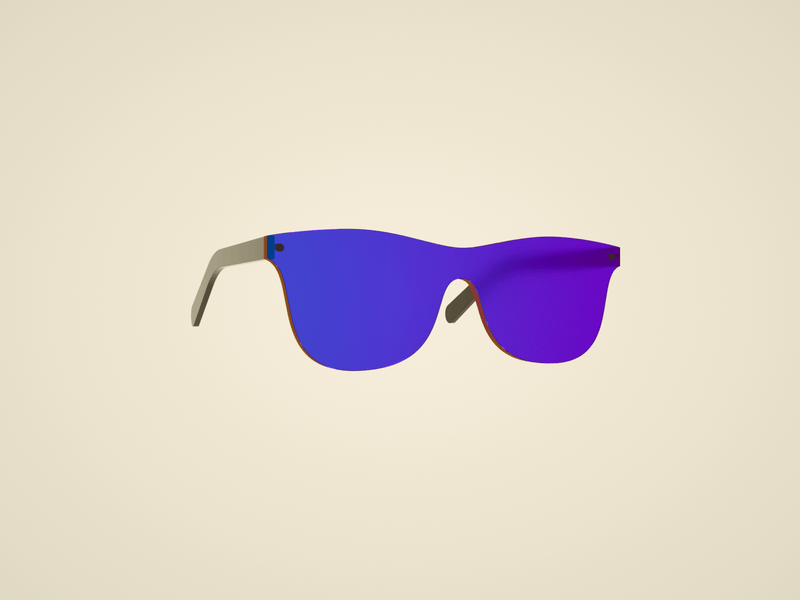 Gradient Sunglasses 3d animation blue glass c4d cinema 4d cinema4d gif glasses gradient iridescent loop octane simple summer sun sunglasses