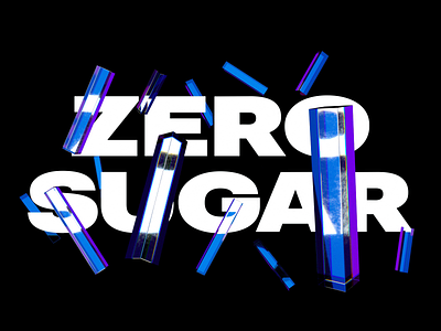 Zero Sugar 3d 3d animation abstract animation c4d cinema 4d cinema4d cinema4dart kinetic kinetic type kinetictype motion octane octane render octanerender type typography