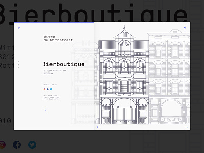 Rotterdam City Guide clean graphic illustration layout minimal ui ux web website