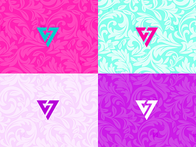 GV Monogram brand floral identity illustrator logo mark monogram pattern symbol texture vector