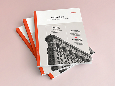 Echoes | Human Resources People Magazine blackwhite editorial graphic design magazine print typography