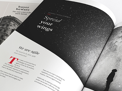 Echoes | Human Resources People Magazine blackwhite editorial graphic design magazine print typography