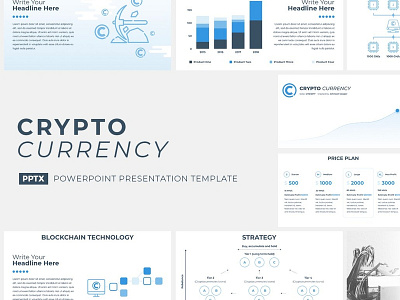 Crypto Currency Presentation Template bitcoin business company corporate crypto crypto wallet cryptocurrency design keynote management marketing pitch powerpoint presentation project proposal report service template whitepaper
