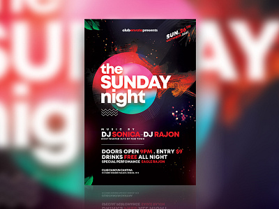 Night Club Flyer flyer poster psd template