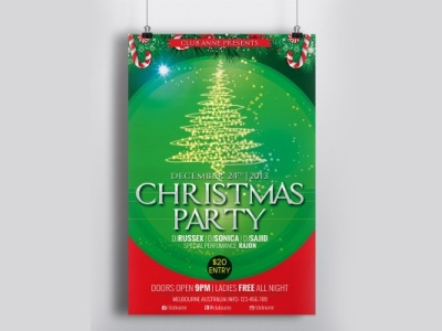 Christmas Party Flyer christmas flyer flyer design night club flyer