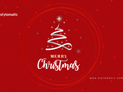 Merry Christmas flyer social post creative stylomatic wallpaper